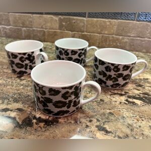 Sakura Porcelain Coffee Cup Mug Nicole Miller Dinnerware 1997 Snow Leopard